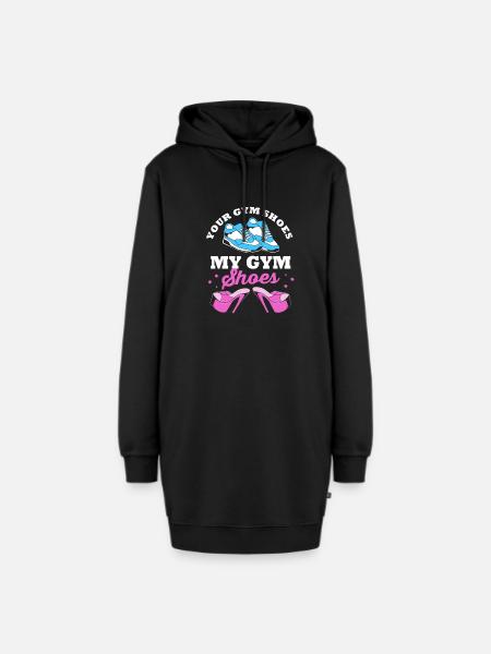 Pole Dance - Hoodie-Kleid - Schwarz