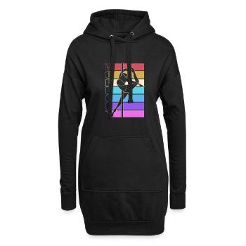 Pole Dance - Hoodie-Kleid - Schwarz - Vorne