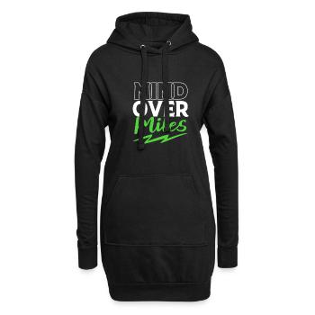 Trailrunning - Hoodie-Kleid - Schwarz - Vorne