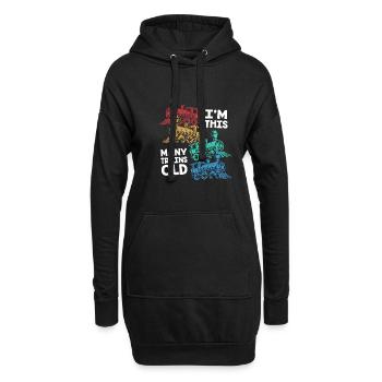 Anniversaire des enfants Train Train Conducteur Locomotive - Sweat-shirt à capuche long Femme - noir - Devant