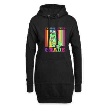 Erstklässler - Hoodie-Kleid - Schwarz - Vorne