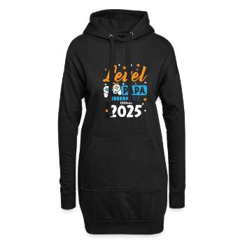 Level Complete Papa 2025 Loading Gamer Papa - Hoodie-Kleid - Schwarz - Vorne