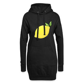 Citron - Sweat-shirt à capuche long Femme - noir - Devant
