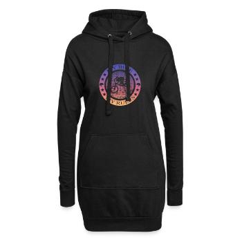 Fahrrad, biken, Bmx, Mtb - Hoodie-Kleid - Schwarz - Vorne