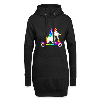 Scooter Roller - Hoodie-Kleid - Schwarz - Vorne