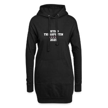 Physio Therapeutin 2025 Physiotherapie Masseurin - Hoodie-Kleid - Schwarz - Vorne