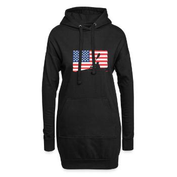 Kayak Kayak Canoë Canoë - Sweat-shirt à capuche long Femme - noir - Devant