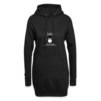 Programmation cadeau informatique · Convivial - Sweat-shirt à capuche long Femme - noir - Devant