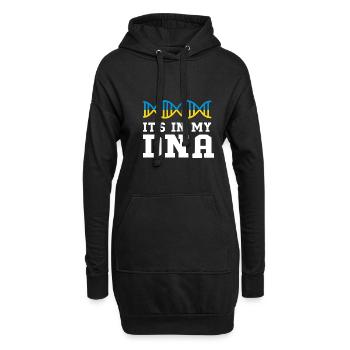 Ukraine - Hoodie-Kleid - Schwarz - Vorne