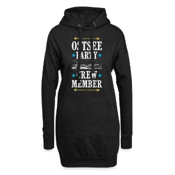Ostsee Party Crew - Hoodie-Kleid - Schwarz - Vorne