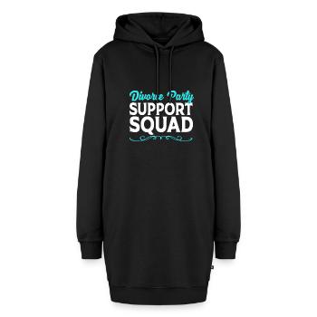 Scheidung - Hoodie-Kleid - Schwarz - Vorne