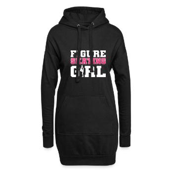 Patinage sur glace Patinage sur glace Patinage sur glace - Sweat-shirt à capuche long Femme - noir - Devant