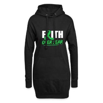 Schädel Hirn Trauma - Hoodie-Kleid - Schwarz - Vorne