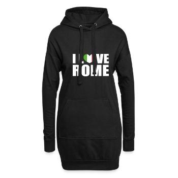 Italien Rom - Hoodie-Kleid - Schwarz - Vorne