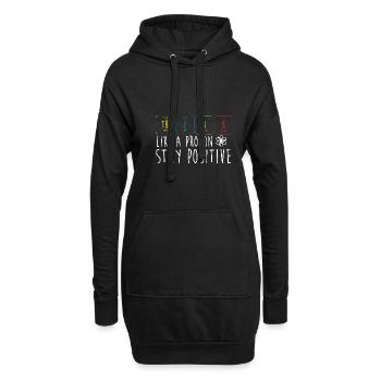 Tableau périodique - Sweat-shirt à capuche long Femme - noir - Devant