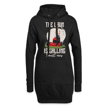 Jardinier amateur disant pour votre père jardinier - Sweat-shirt à capuche long Femme - noir - Devant