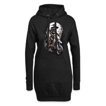 Cool Witches Motard Moto Halloween sur roues - Sweat-shirt à capuche long Femme - noir - Devant
