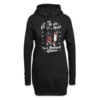 Katze American Bobtail Geschenk - Hoodie-Kleid - Schwarz - Vorne