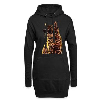 Sonnenbrille für American Shorthair Geschenk - Hoodie-Kleid - Schwarz - Vorne