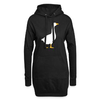 Design Gans Silhouette - Hoodie-Kleid - Schwarz - Vorne