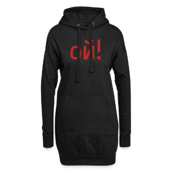 Oh Oh Dire en russe Russak Russie Costume - Sweat-shirt à capuche long Femme - noir - Devant