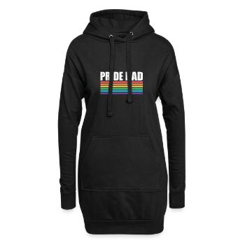 Pride Dad - LGBT Gay Pride Month Community - Hoodie-Kleid - Schwarz - Vorne