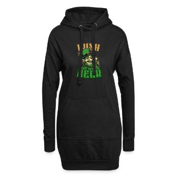 Irish you were Beer - Funny Irish St. Patricks Day - Hoodie-Kleid - Schwarz - Vorne