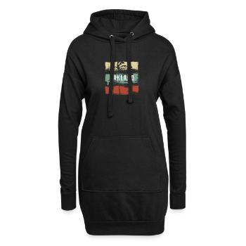 Oakland Kalifornien Kunst-Urlaubssouvenir - Hoodie-Kleid - Schwarz - Vorne