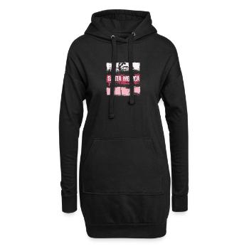 Santa Monica Kalifornien Urlaubssouvenir - Hoodie-Kleid - Schwarz - Vorne