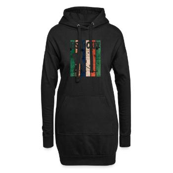 Eishockey Spieler Geschenk Sport Team Hockey - Hoodie-Kleid - Schwarz - Vorne