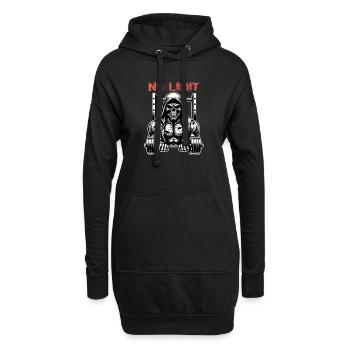 Crâne de musculation No Limit Workout avec haltère - Sweat-shirt à capuche long Femme - noir - Devant