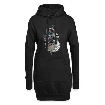 GothICECream Deluxe Eis - Hoodie Dress - black - Front