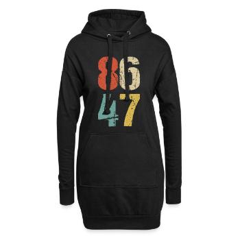 Anti- - 86 47 I - Sweat-shirt à capuche long Femme - noir - Devant