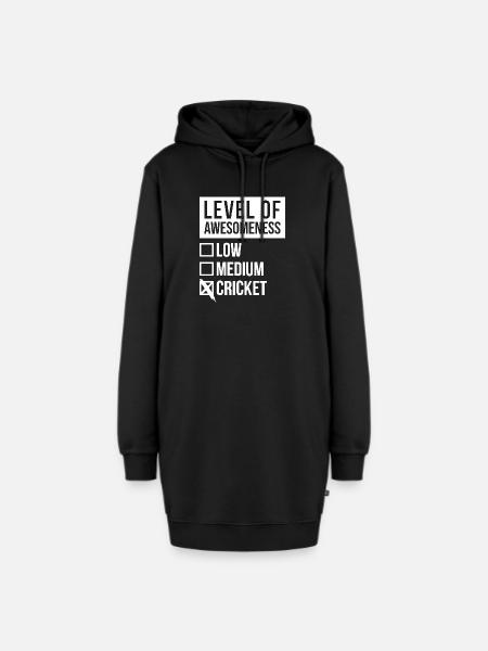 Cricket Cricket Cricket - Hoodie-Kleid - Schwarz