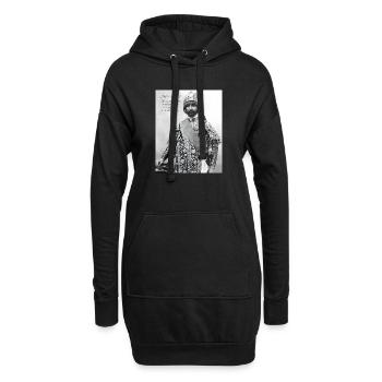 Haile Selassie I Jah Rastafari Rasta Reggae Roots  - Hoodie-Kleid - Schwarz - Vorne