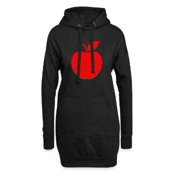 Pomme - Sweat-shirt à capuche long Femme - noir - Devant