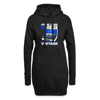 Je Ne Suis Pas Vieux Cassette Vintage - Sweat-shirt à capuche long Femme - noir - Devant