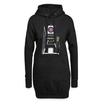 ANCRE VISEZ CALME - Sweat-shirt à capuche long Femme - noir - Devant