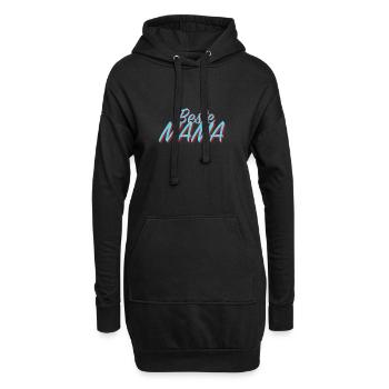 Beste Mama - Hoodie-Kleid - Schwarz - Vorne