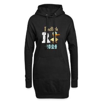 Rente 2024 mit Ente Rentner Ruhestand | R Ente - Hoodie-Kleid - Schwarz - Vorne