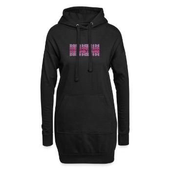 dreamteam - Hoodie-Kleid - Schwarz - Vorne