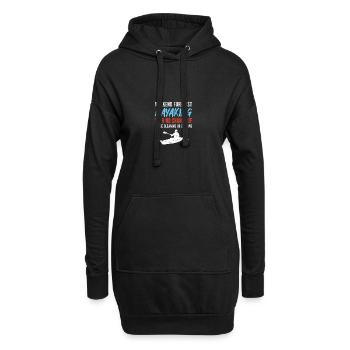 KAYAKING: Kayaking Forecast - Hoodie-Kleid - Schwarz - Vorne