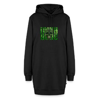 Fête de la Saint-Patrick - Crâne - Os irlandais - Sweat-shirt à capuche long Femme - noir - Devant