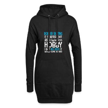 Roller Skate Roller Skate Idée Cadeau Skate - Sweat-shirt à capuche long Femme - noir - Devant