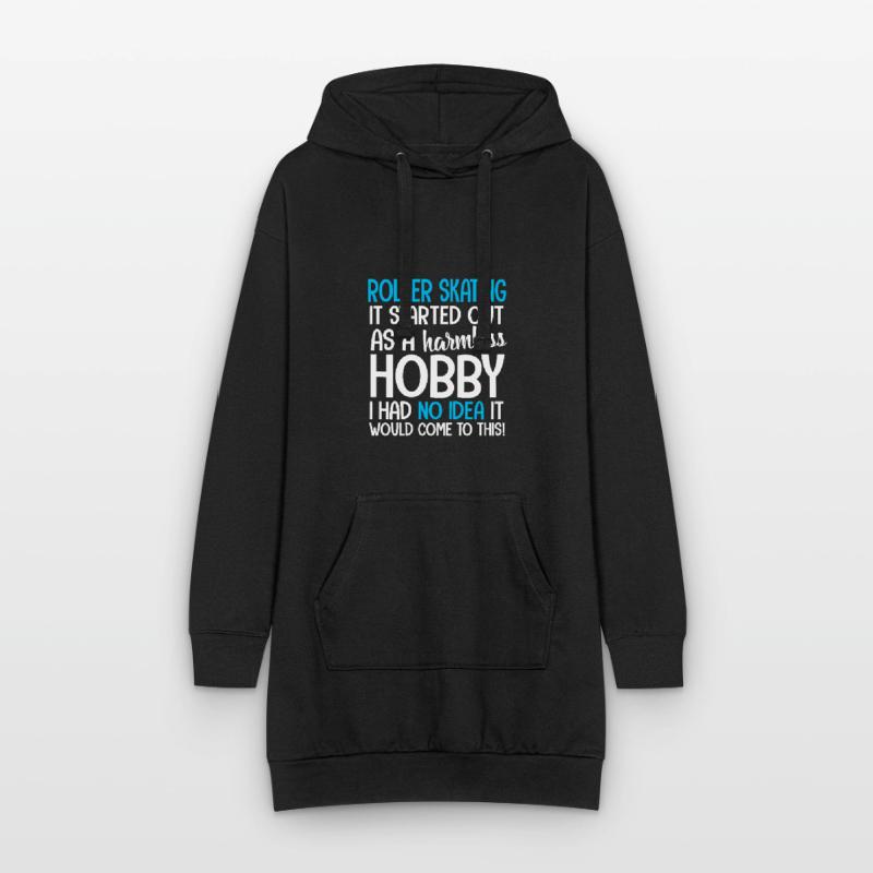 RollerSkating Rollschuh Inline Skate Geschenkidee Hoodie-Kleid