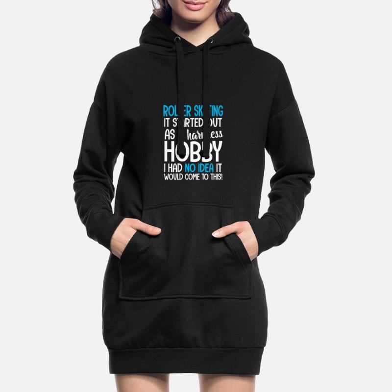 RollerSkating Rollschuh Inline Skate Geschenkidee Hoodie-Kleid