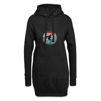 Orca - Hoodie-Kleid - Schwarz - Vorne