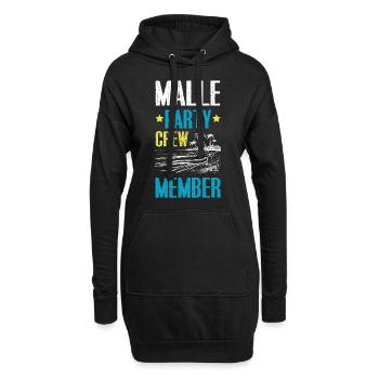 Malle Party Crew - Hoodie-Kleid - Schwarz - Vorne