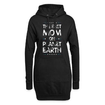 Beste Mom Mama Zitat Mutter - Hoodie-Kleid - Schwarz - Vorne