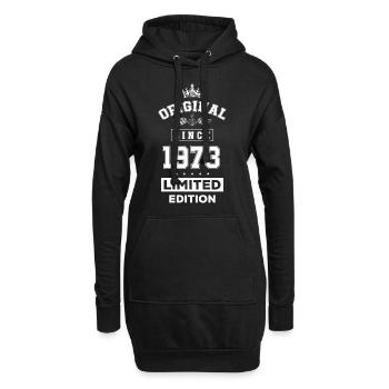 1973 limited edition Geburtstag - Hoodie-Kleid - Schwarz - Vorne